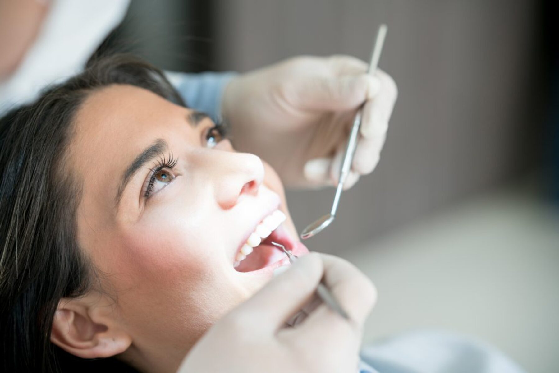 Female Patient Dental Examination