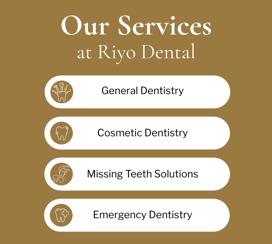 Riyo Dental Our Services Graphic